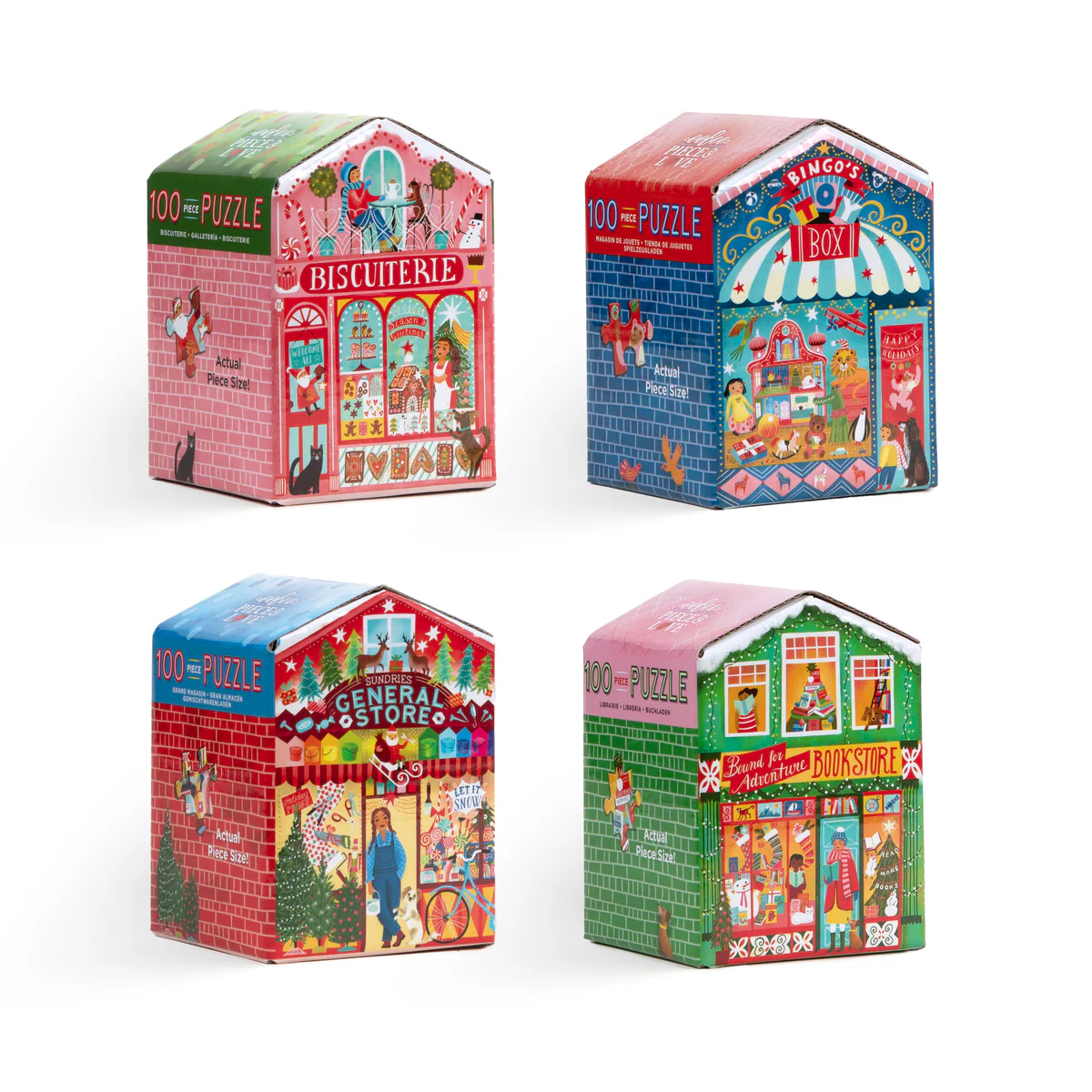 100 PC Christmas Market Puzzle - Image 2