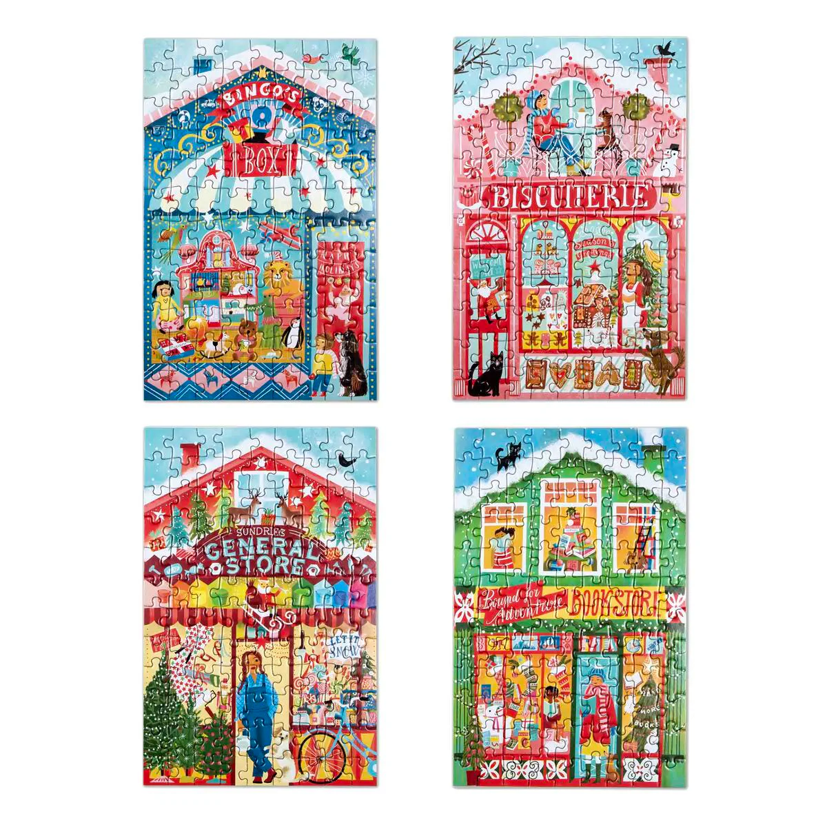 100 PC Christmas Market Puzzle - Image 3