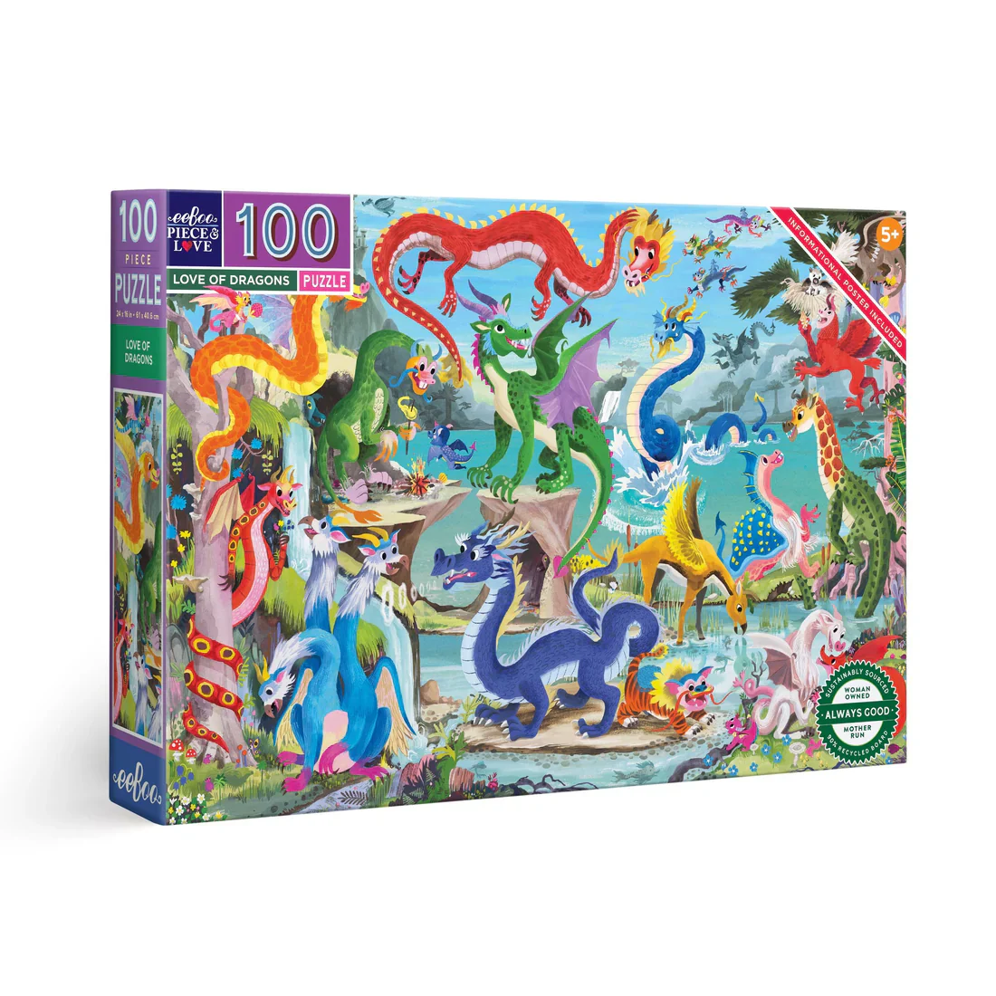 100 PC Love Of Dragons Puzzle