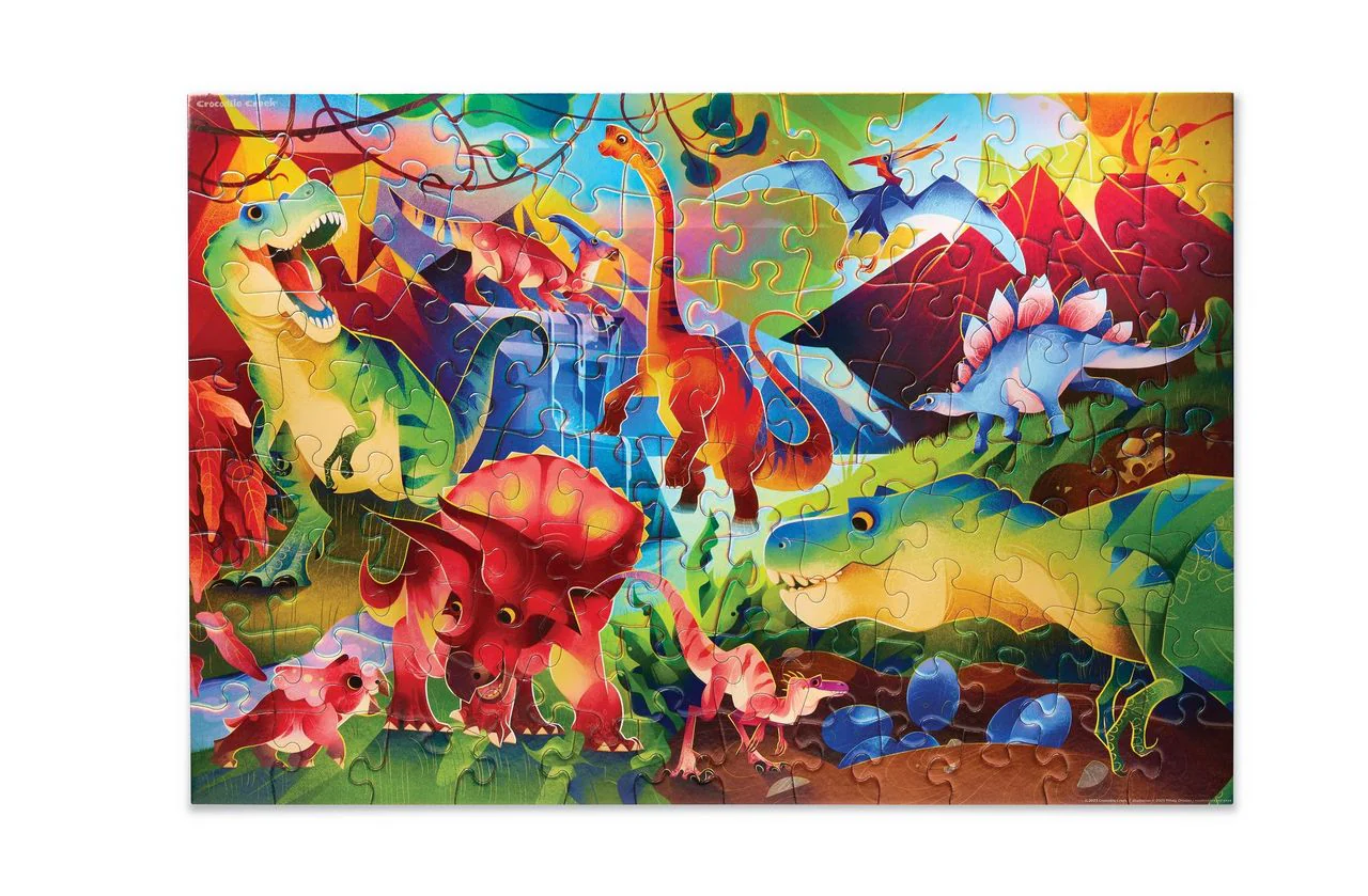100 Piece Dinosaur World Foil Puzzle - Image 2