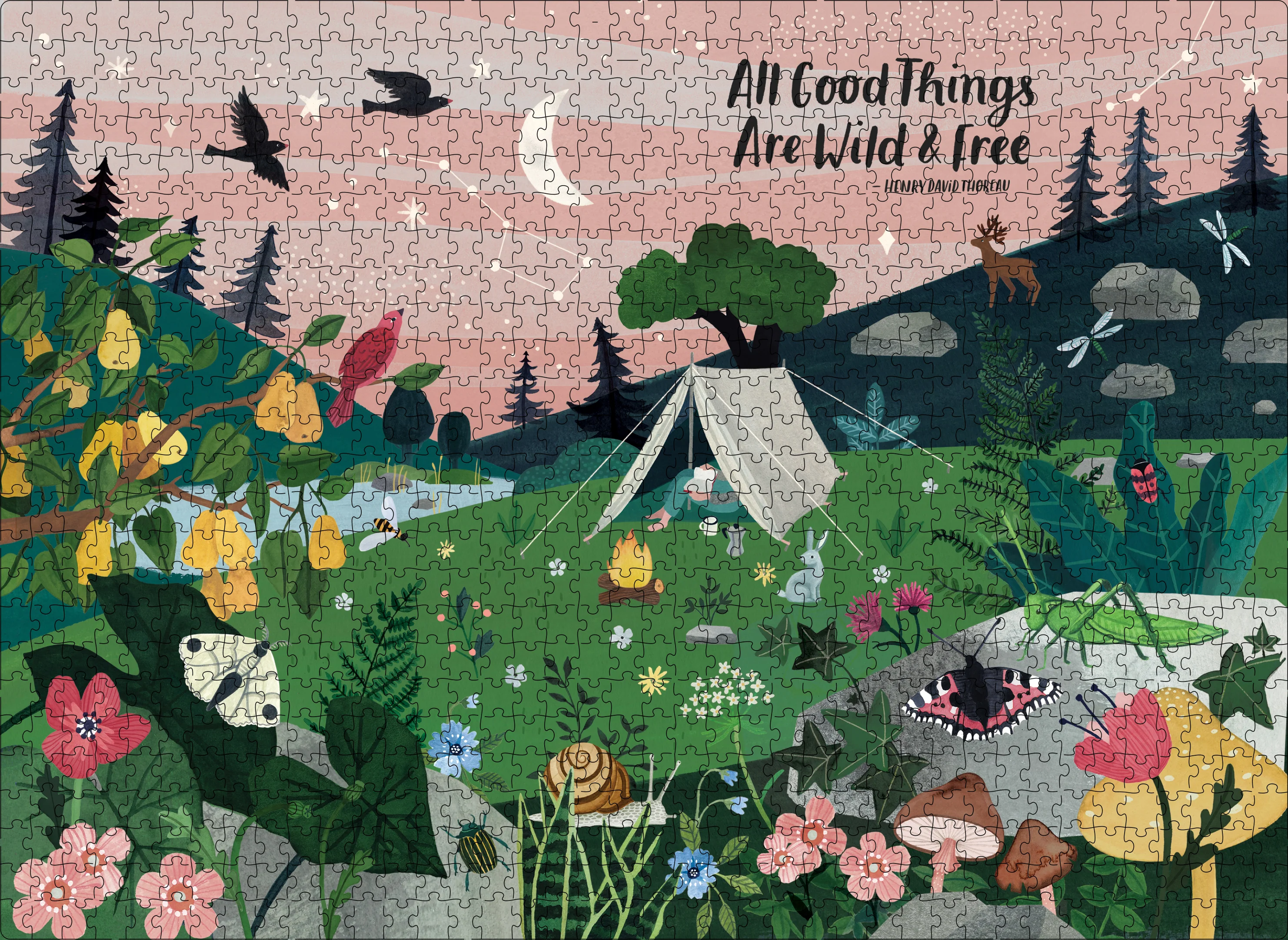 1000 PC All Good Things Are Wild And Free Puzzle - Image 2