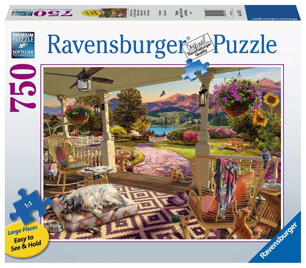 750 PC Cozy Front Porch Large Format Puzzle