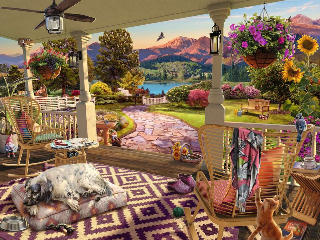 750 PC Cozy Front Porch Large Format Puzzle - Image 2