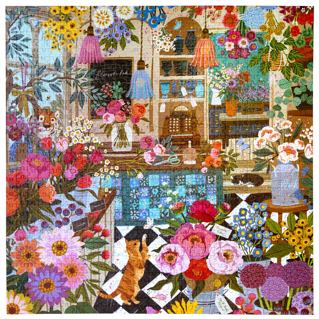 1000 PC English Flower Shop Puzzle - Image 2