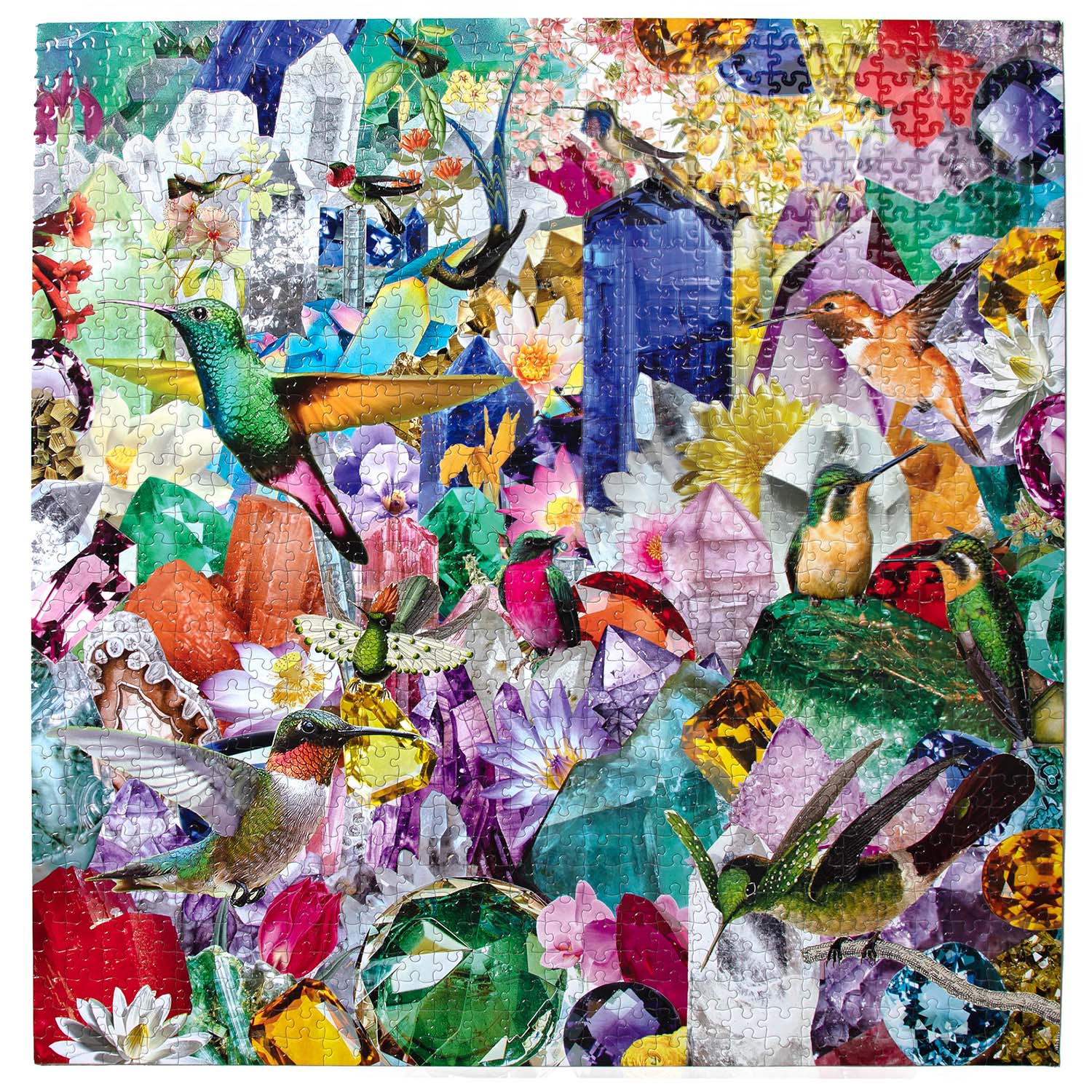 1000 PC Hummingbirds & Gems Puzzle - Image 2