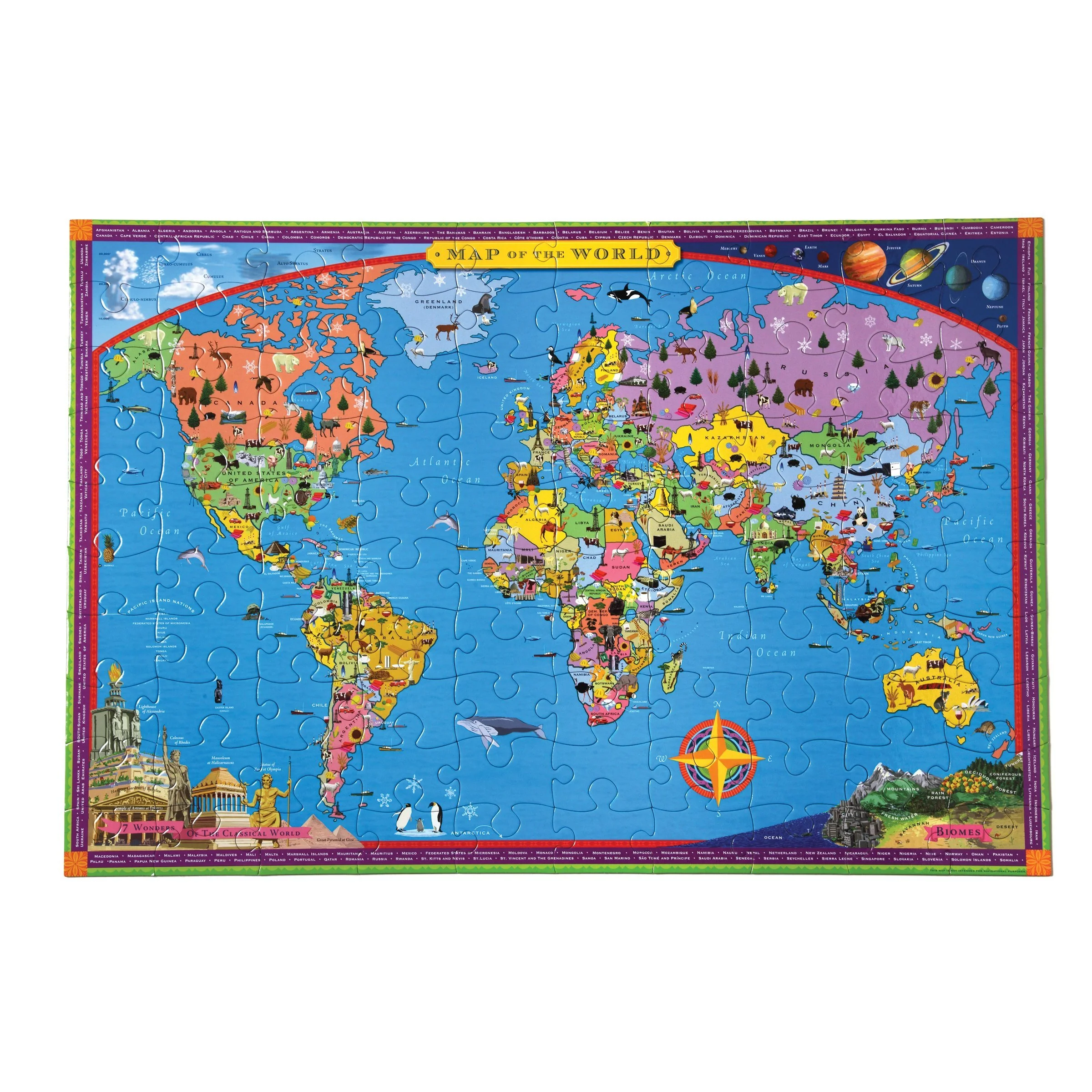 100 Piece World Map Puzzle - Image 2