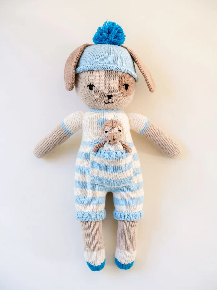 12" Darius The Dog With Finger Puppet Dominic Platypus