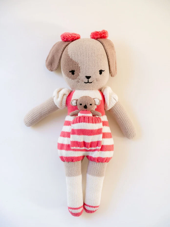 12" Delilah The Dog With Mini Finger Puppet Dot Koala