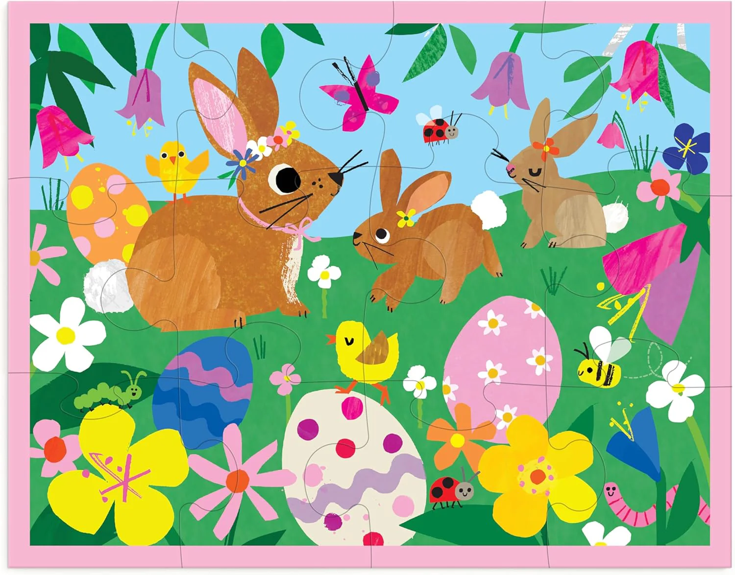12 PC Spring Bunnies Pouch Puzzle - Image 3