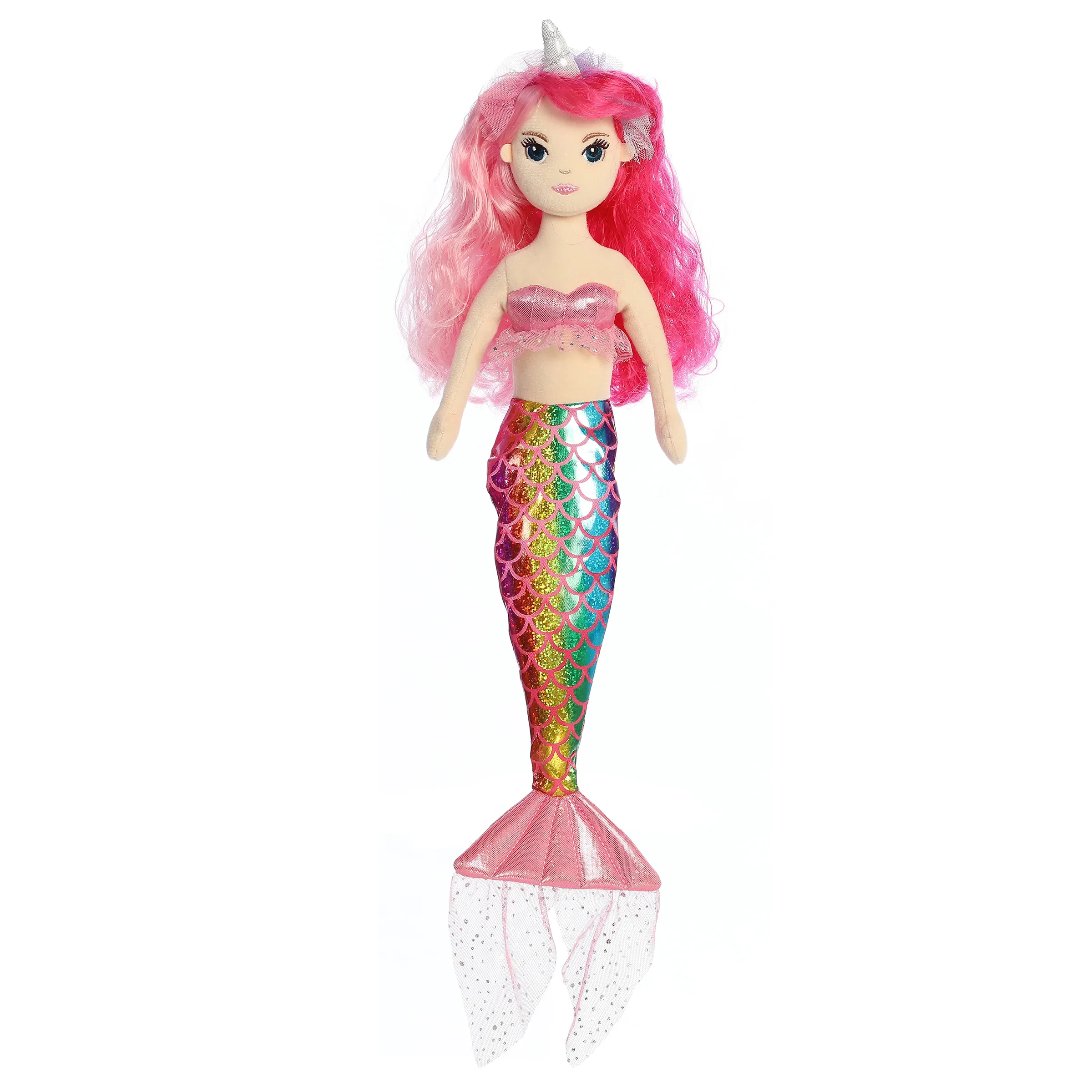 18" Sea Sparkles Rainbow Unicorn Sparkles Minnie Mermaid