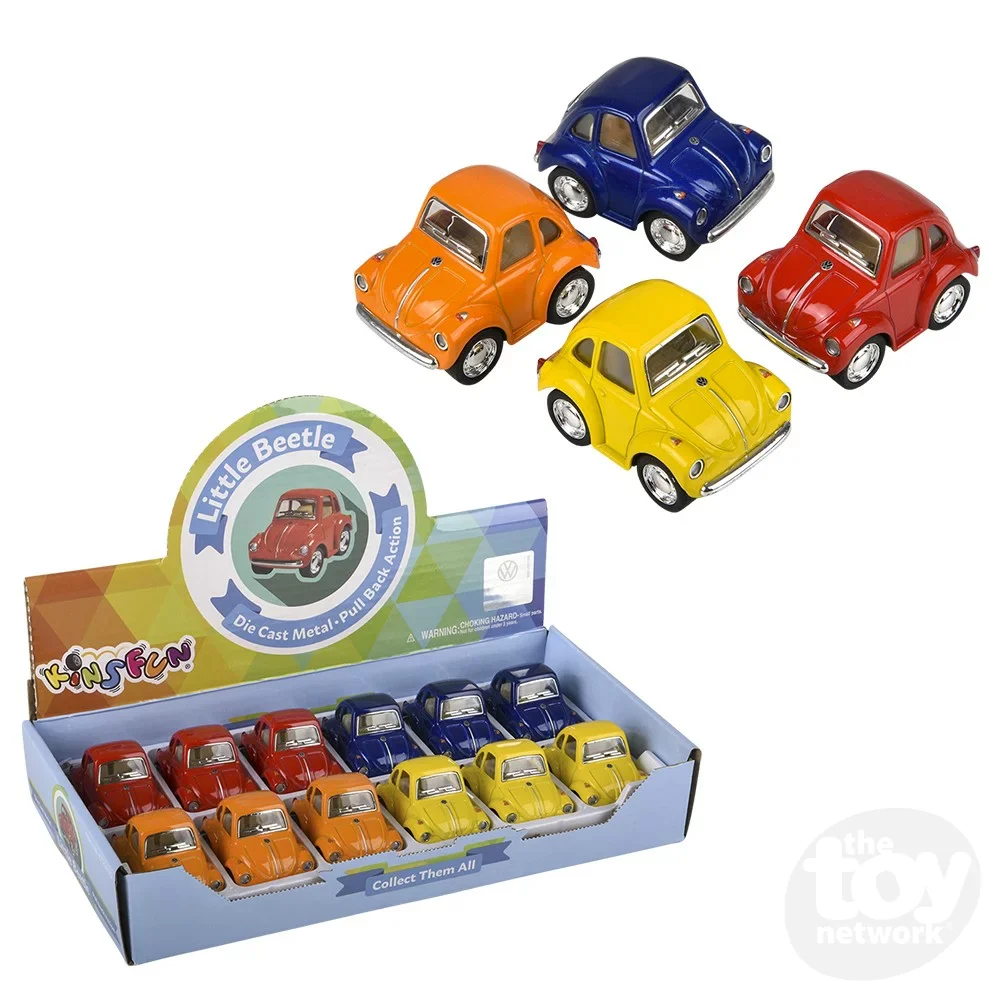 2" Die-Cast Pull Back VW Mini Beetle