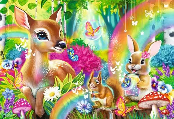 2 x 24 PC Lovable Woodland Friends Puzzle - Image 2