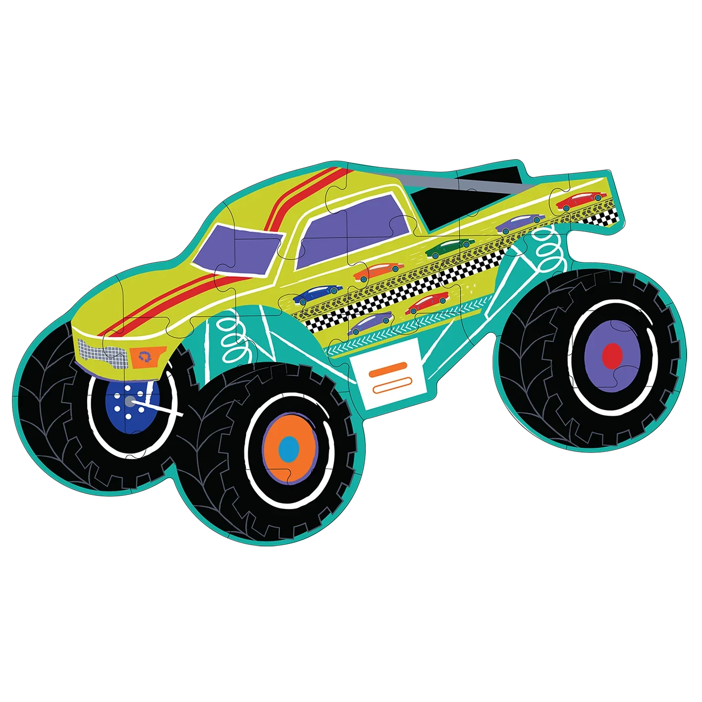 20 Piece Cars Shaped Puzzle - Image 2
