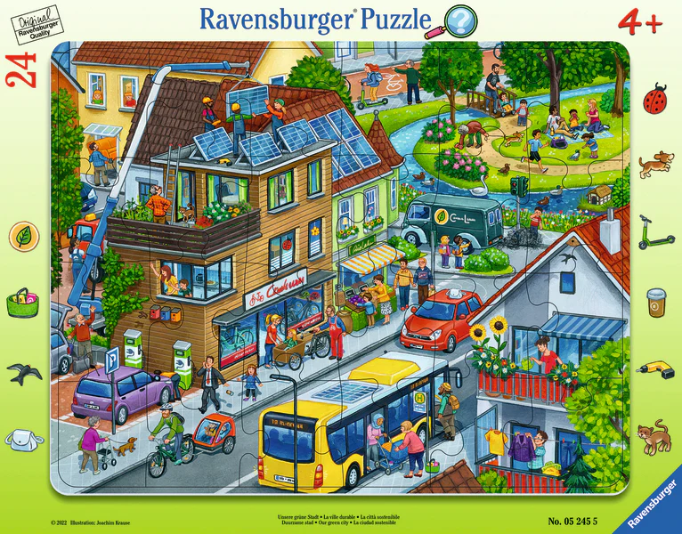 24 PC Our Green City Frame Puzzle