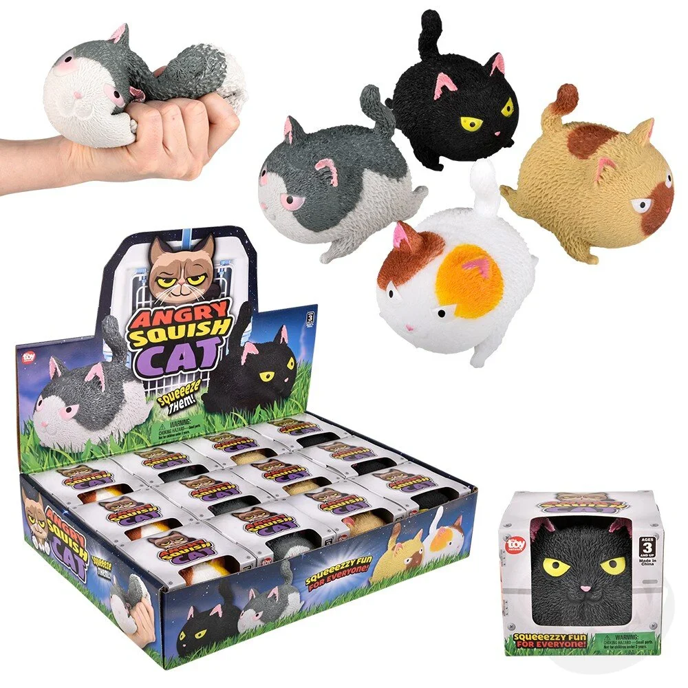 3.5" Squish And Stretch Puffy Cat - Image 2
