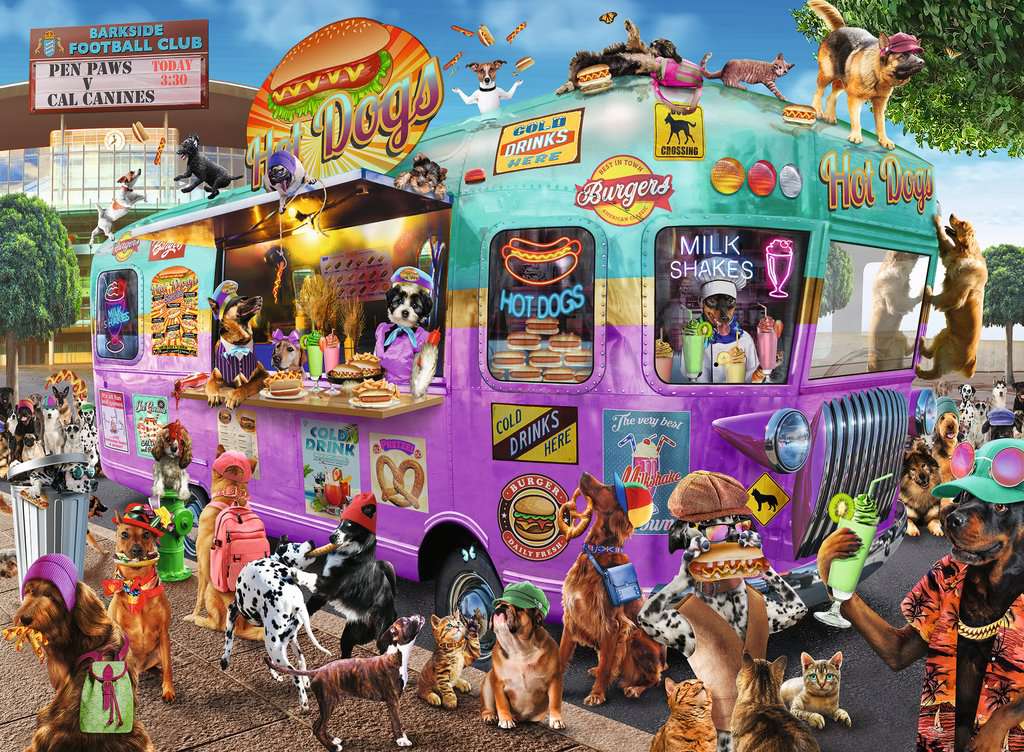 300 PC Hot Diggity Dogs Puzzle - Image 2