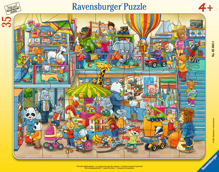 35 PC Animal Toy Store Frame Puzzle