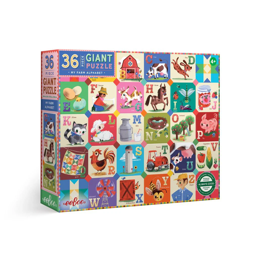36 PC My Farm Alphabet Giant Puzzle