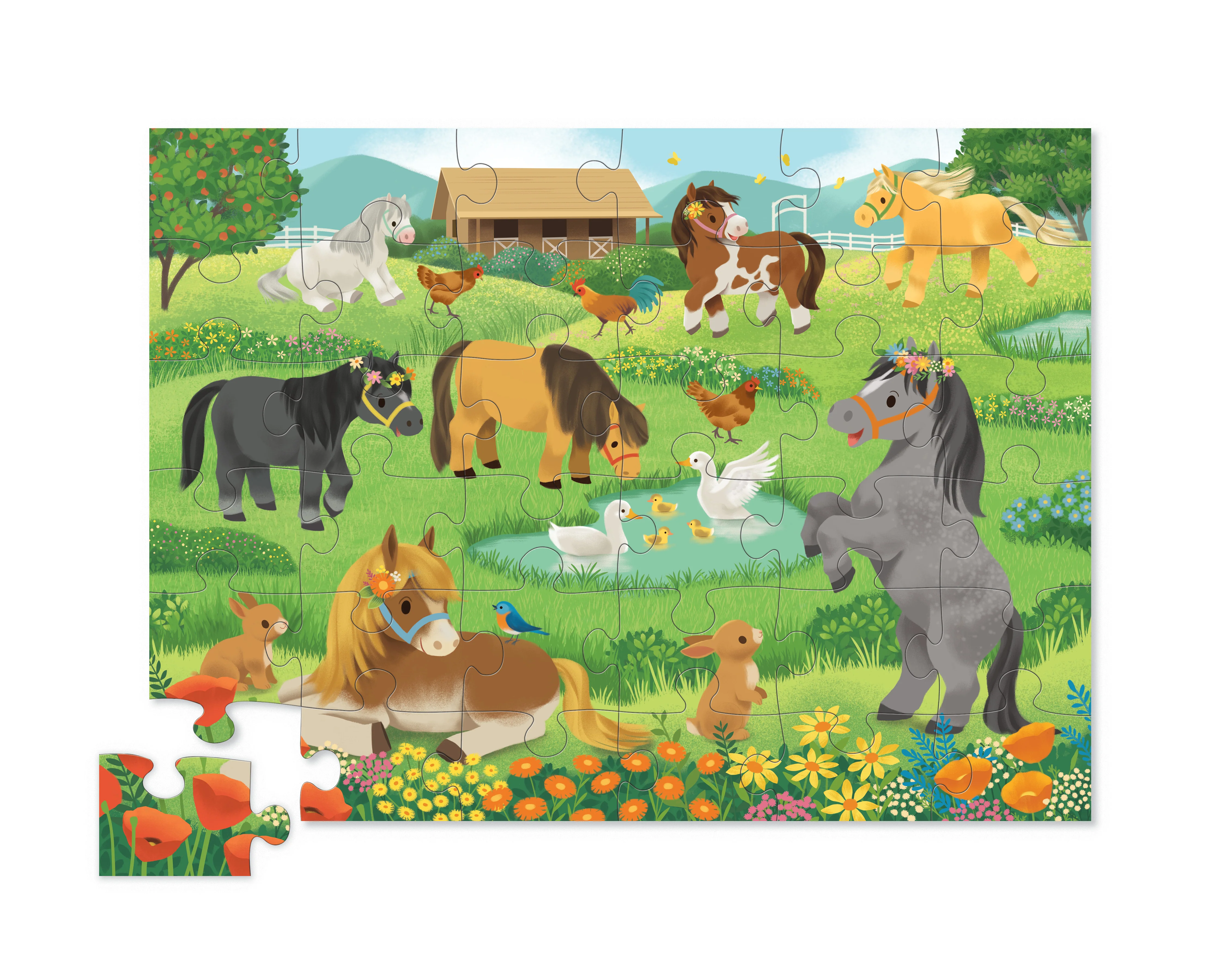 36 Piece Pretty Ponies Puzzle - Image 2