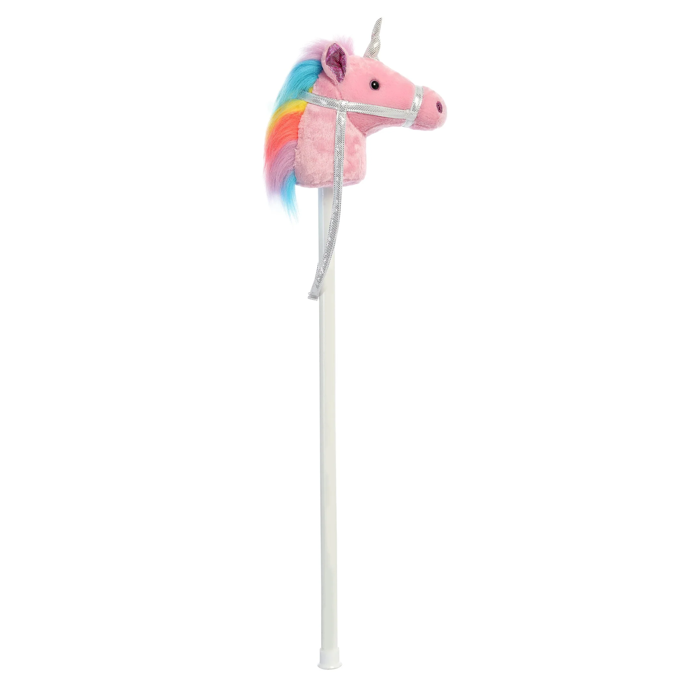 37" Unicorn Pink Giddy Up Stick Pony - Image 2