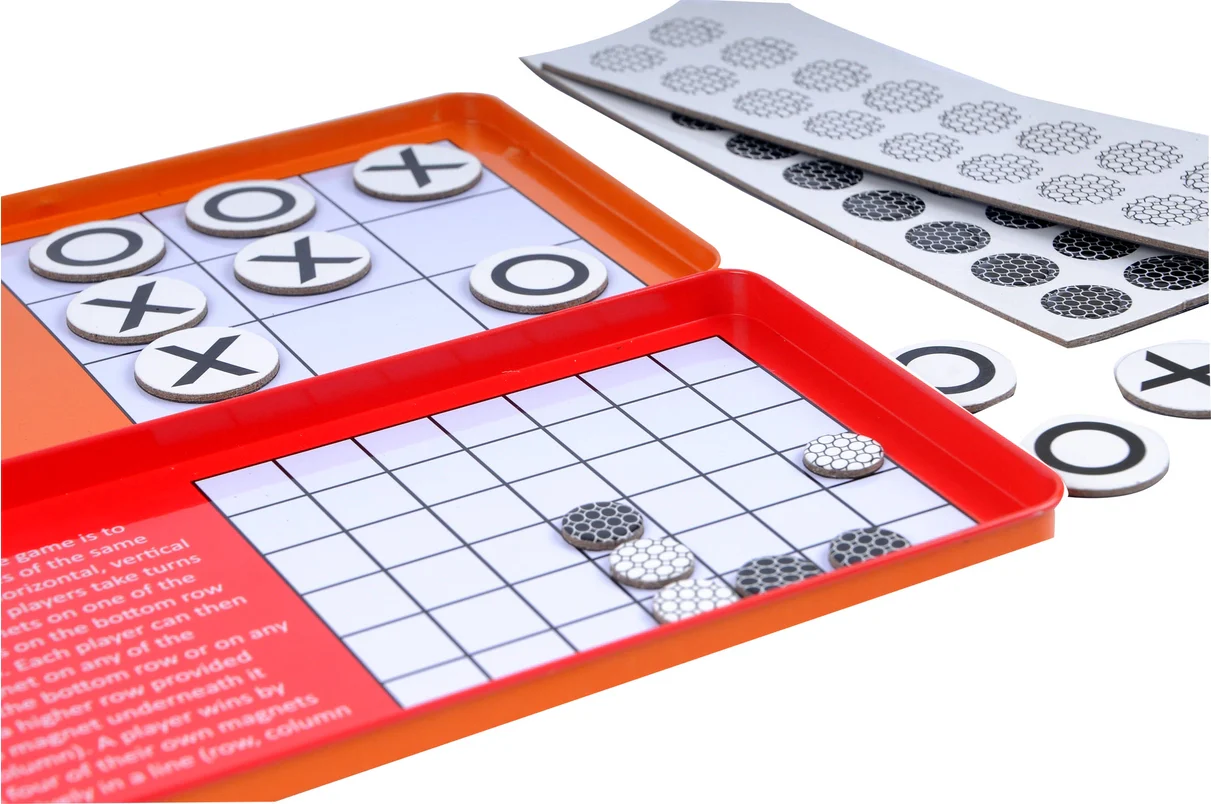 Magnetic 4 In A Row & Tic Tac Toe Travel Tin - Image 2