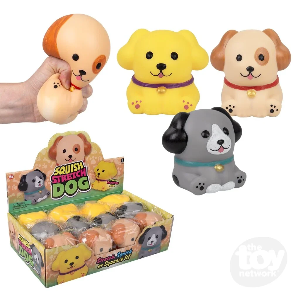 4" Squish And Stretch Dog - Image 2