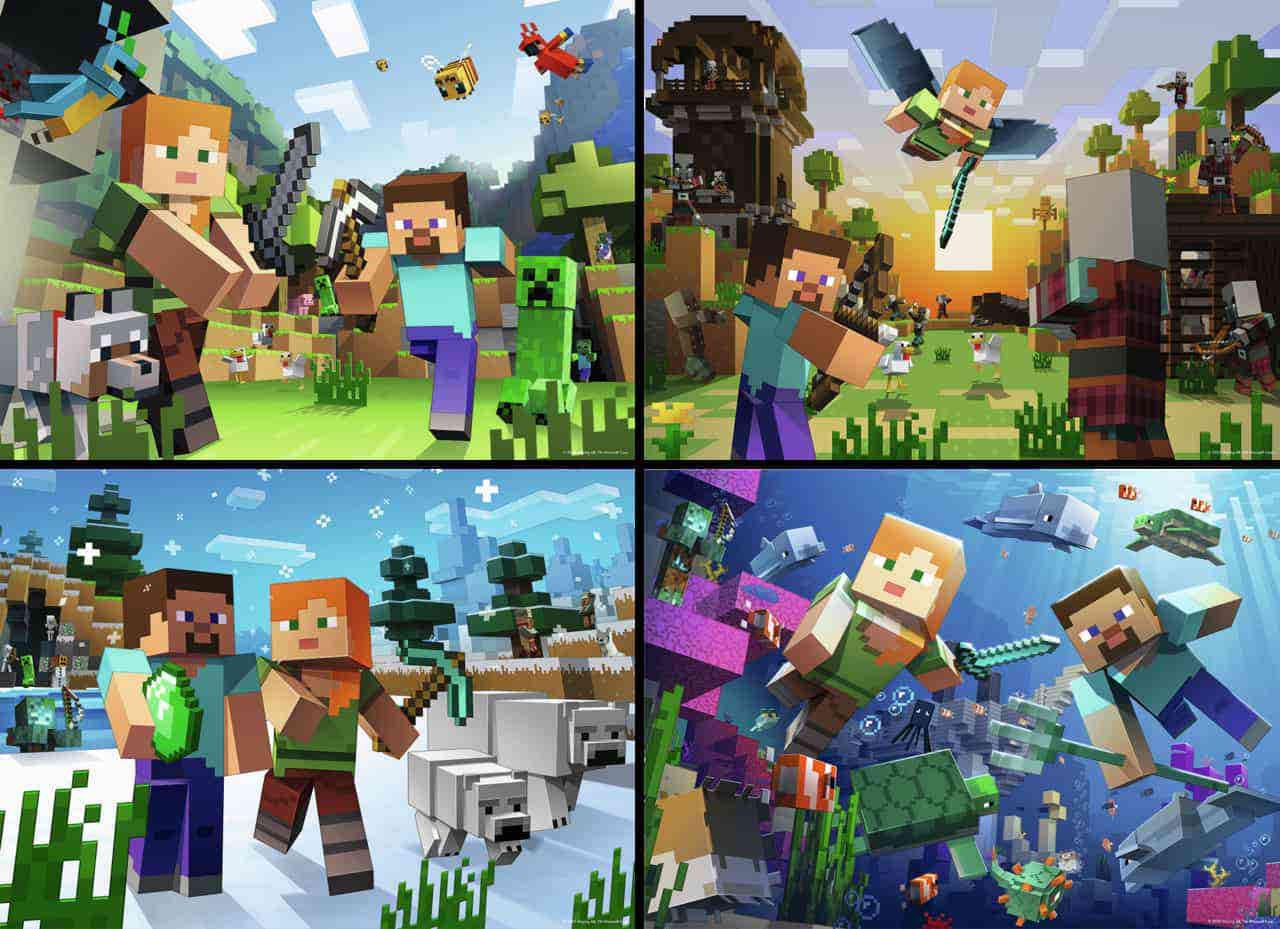 4x100 PC Minecraft XXL Puzzle - Image 2