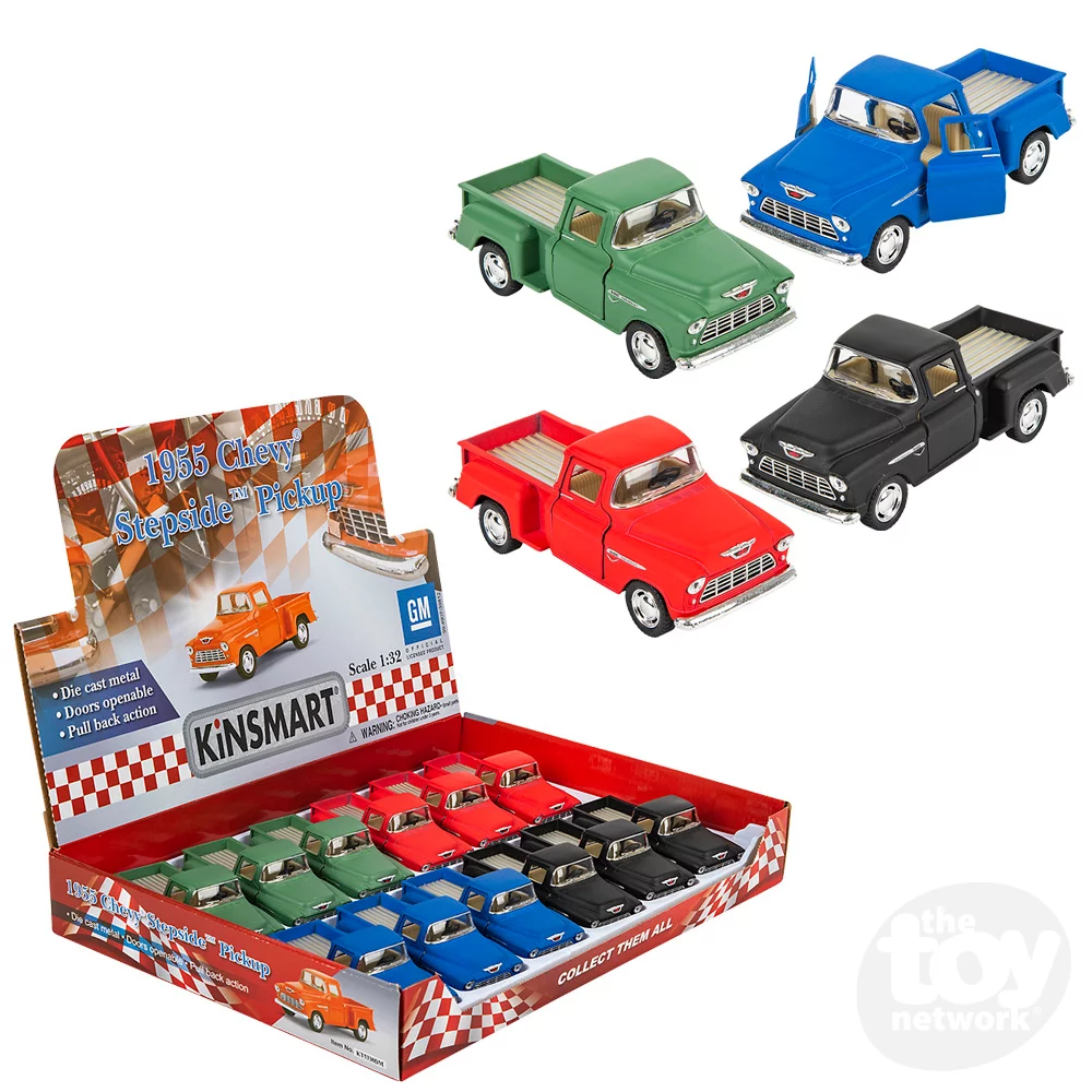 5" Die-Cast Pull Back Mini Chevy Stepside Truck