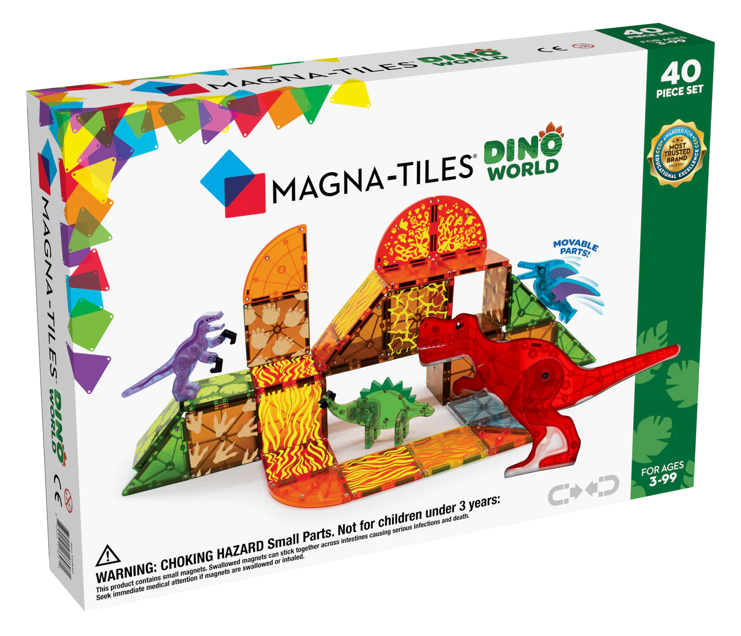 40 PC Magnatiles Dino World