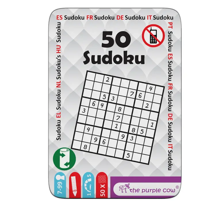 50 Sudoku Travel Tin