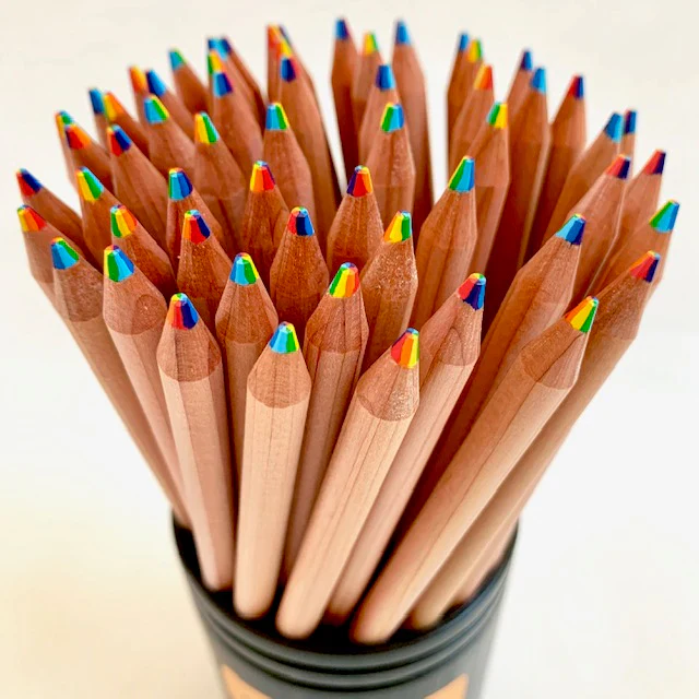 6-In-1 Colors Wood Pencil