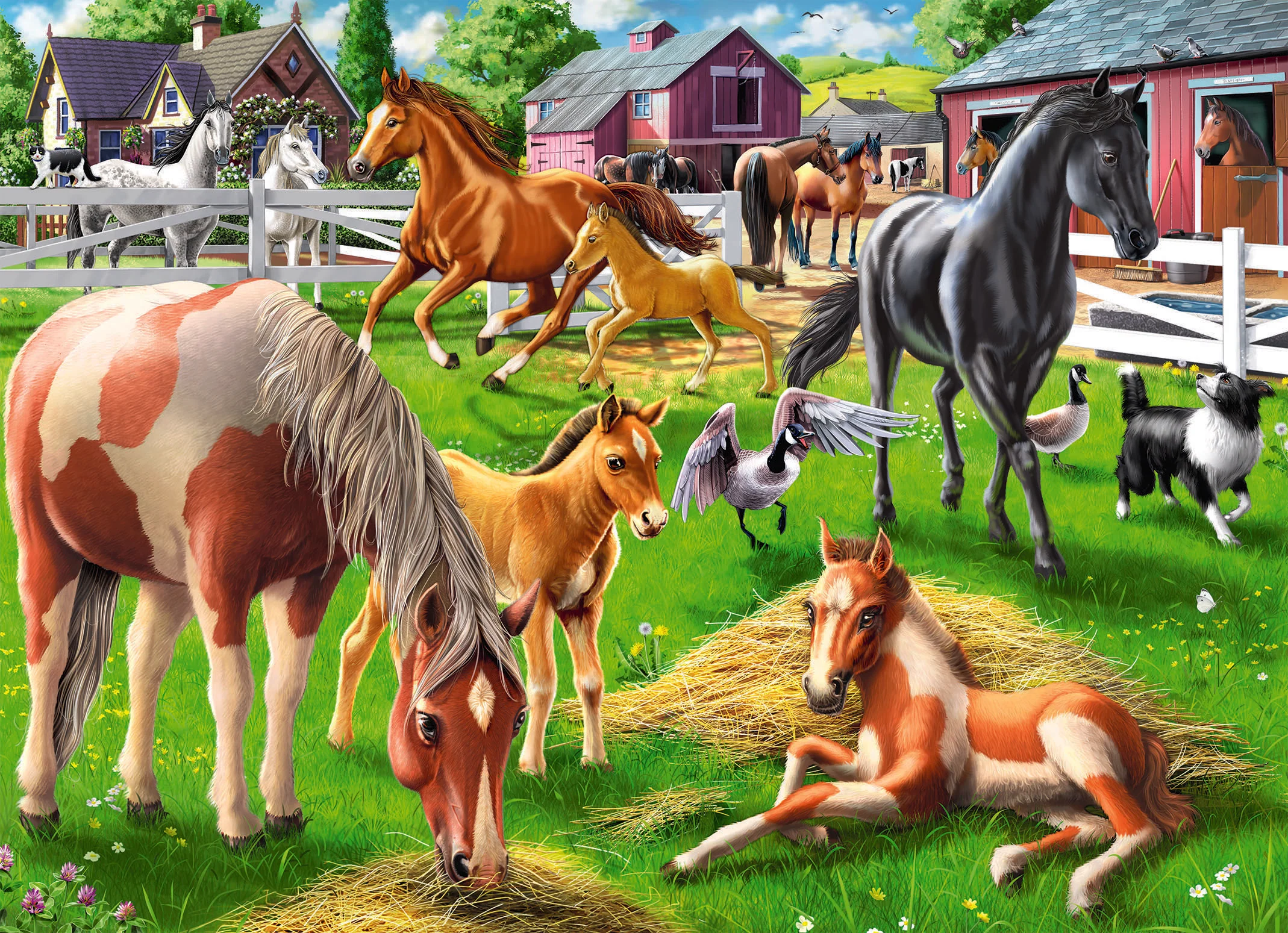 60 PC Happy Horses Puzzle - Image 2