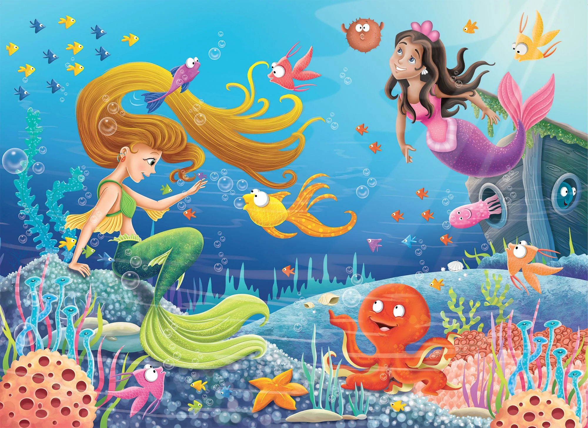 60 PC Mermaid Tales Puzzle - Image 2