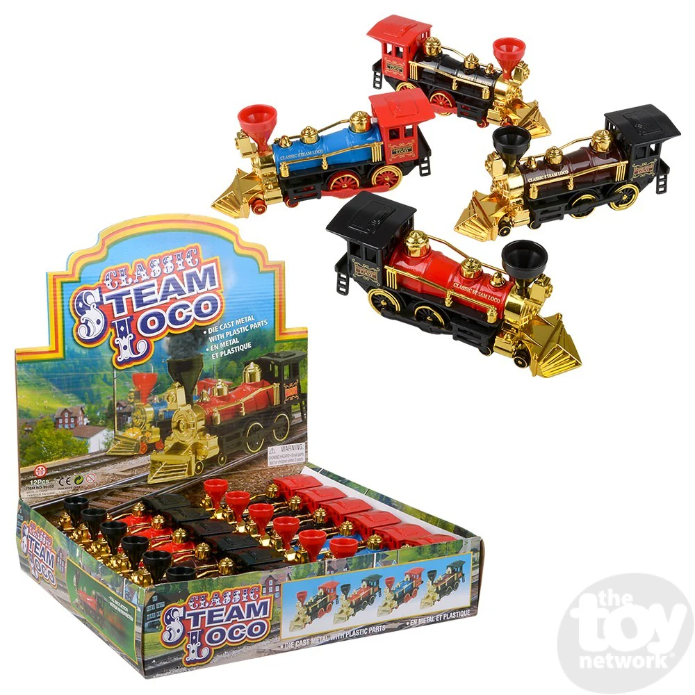 7" Die-Cast Pull Back Locomotive