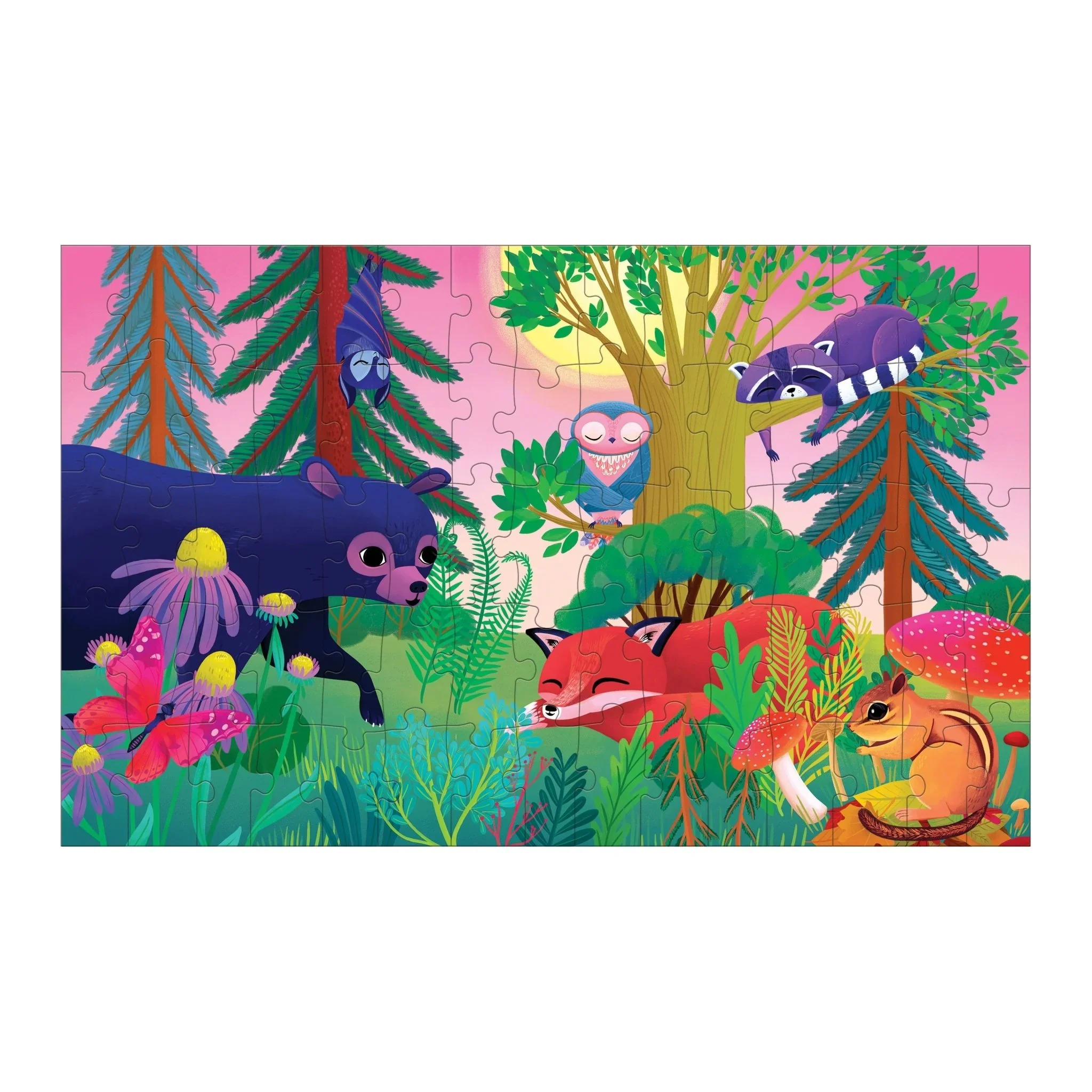 75 PC Lenticular Forest Day & Night Puzzle - Image 2