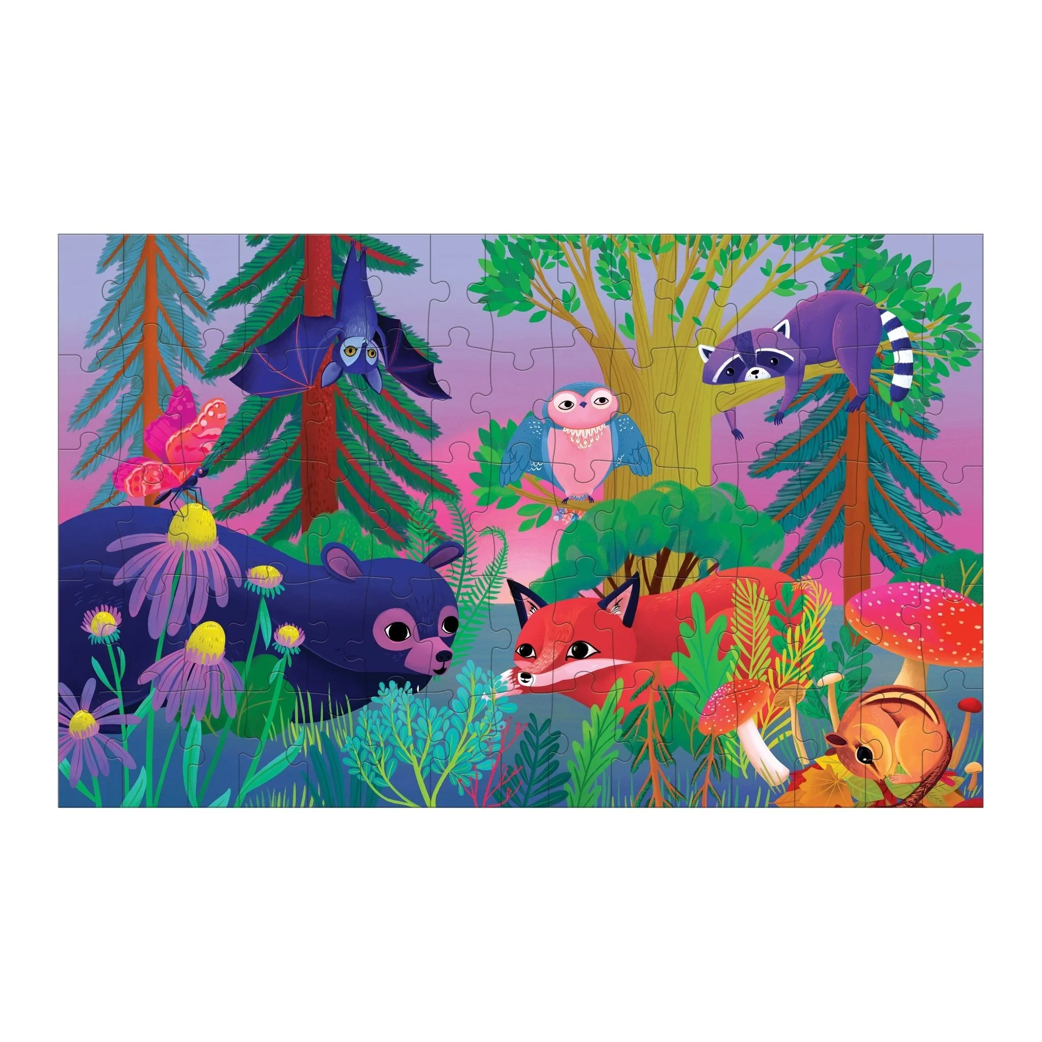 75 PC Lenticular Forest Day & Night Puzzle - Image 3