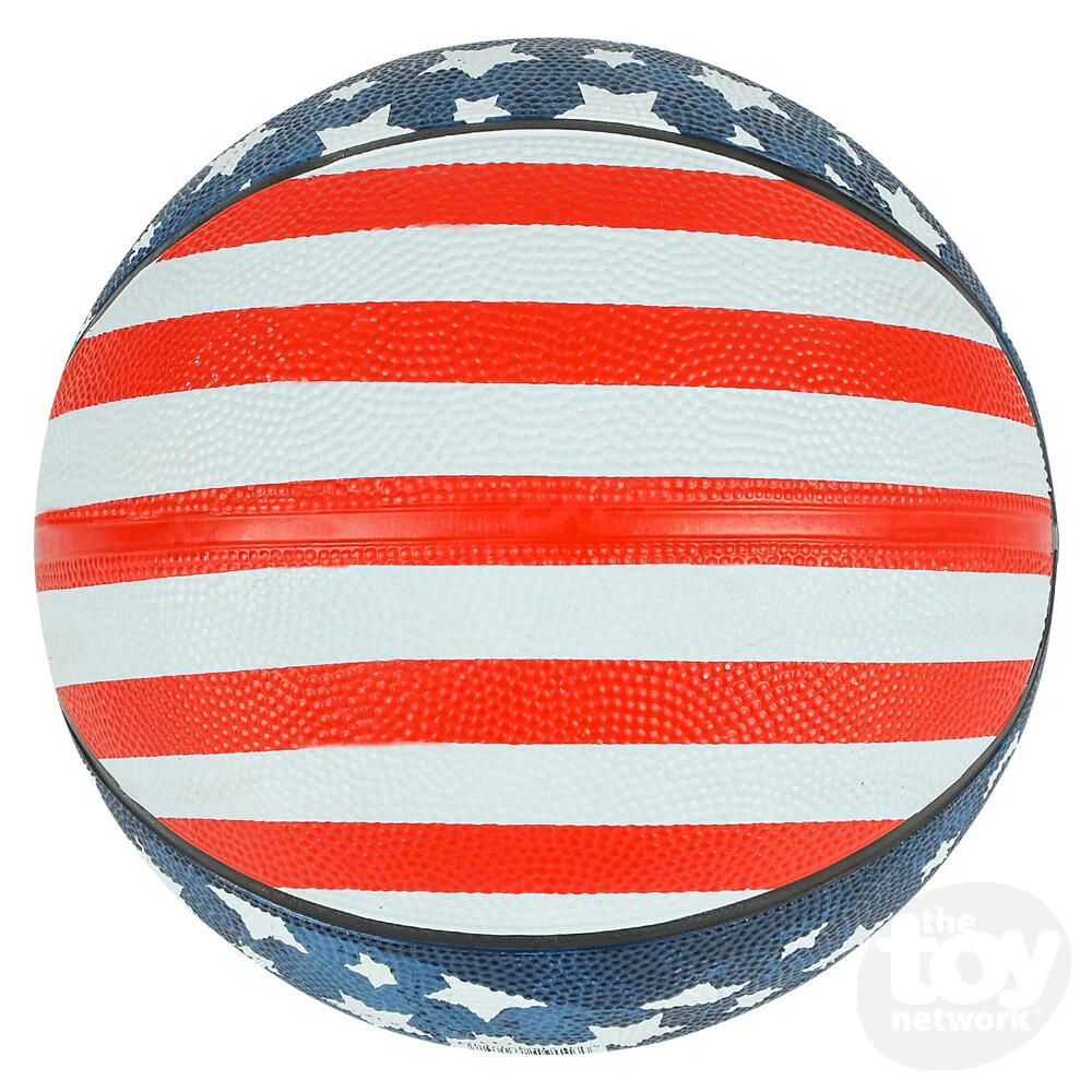 9.5" Stars & Stripes Regulation Basketball - Image 2