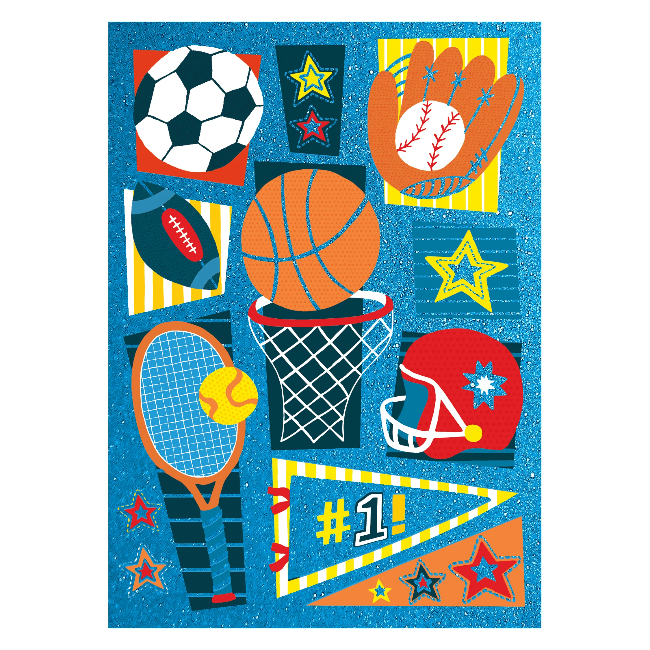All Star Sports Birthday Card