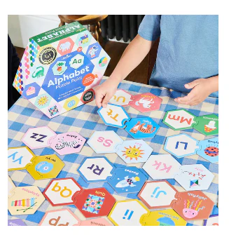 Alphabet Hexagon Puzzle Pairs - Image 2