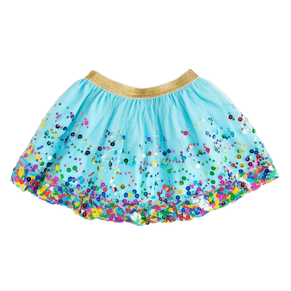 Aqua Confetti Tutu Size 4-6