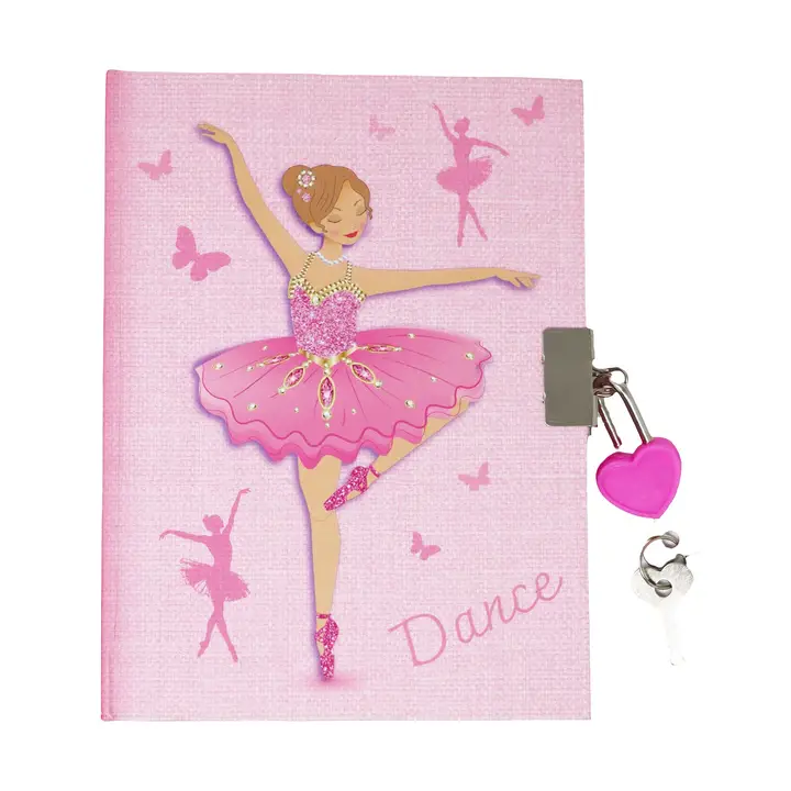 Bejewelled Ballerina Scented Lockable Diary