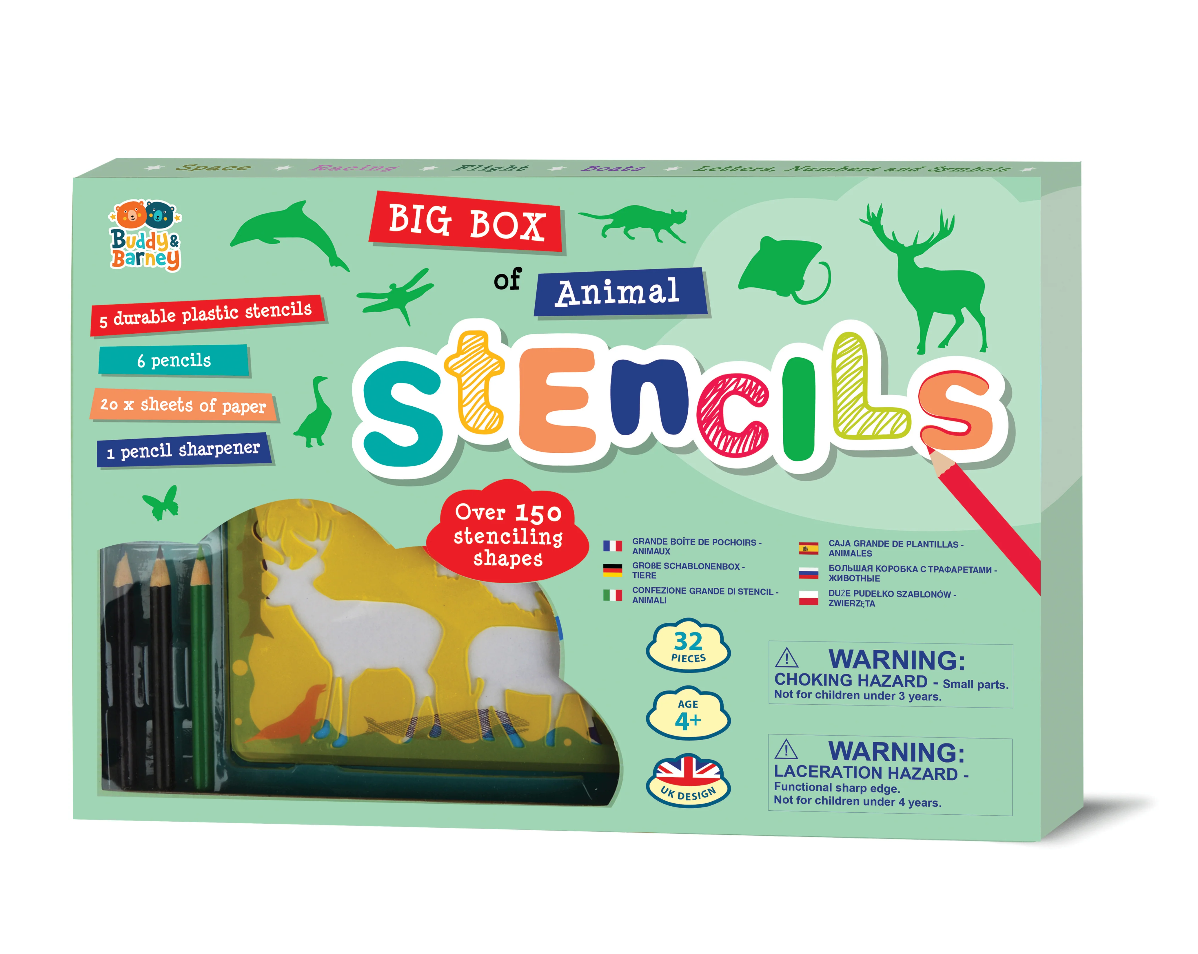 Big Box Of Stencils Animals