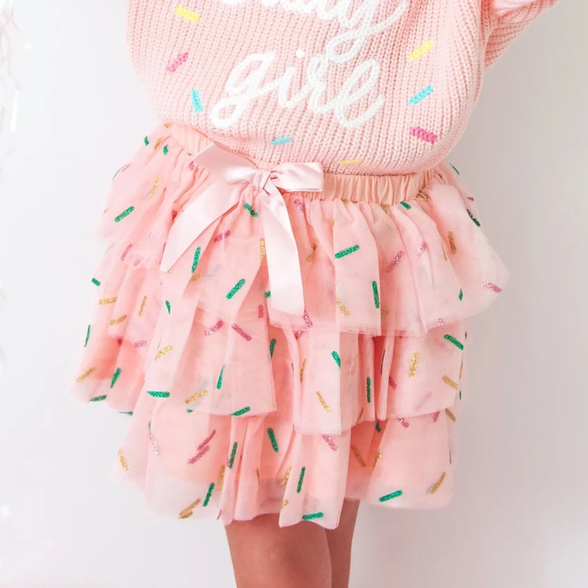 Birthday Girl Sprinkle Tiered Tutu Size 4-6 - Image 2