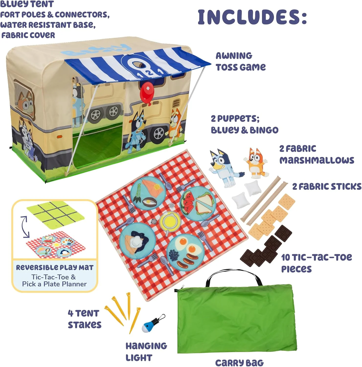 Bluey Camping Activity Fort - Image 4