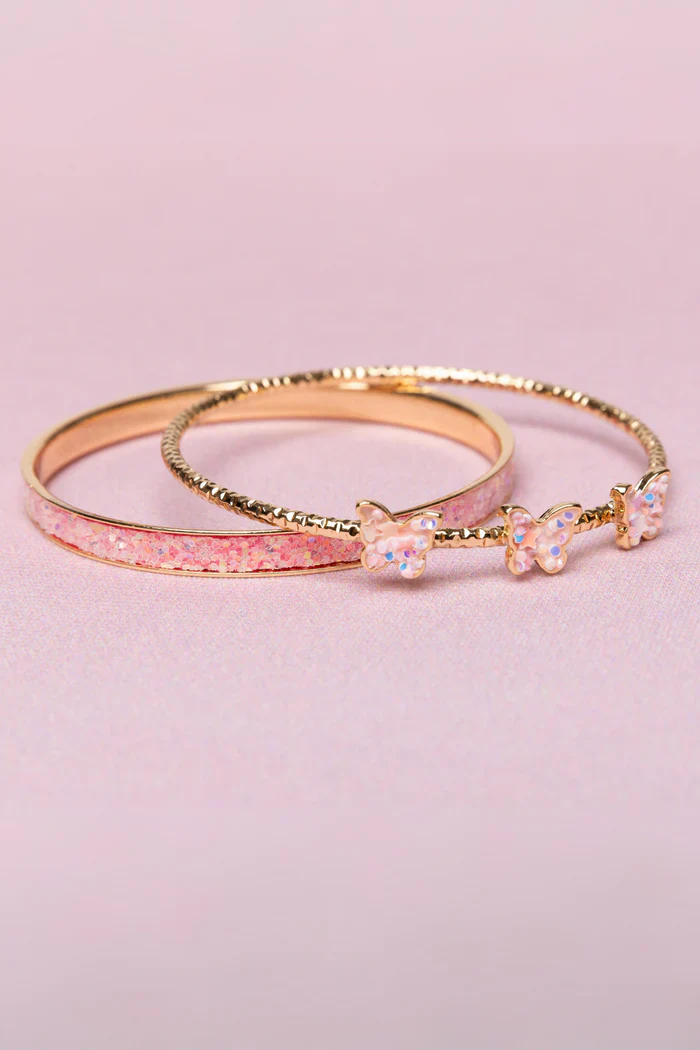 Boutique Chic Butterfly Bangles 2 Piece Set