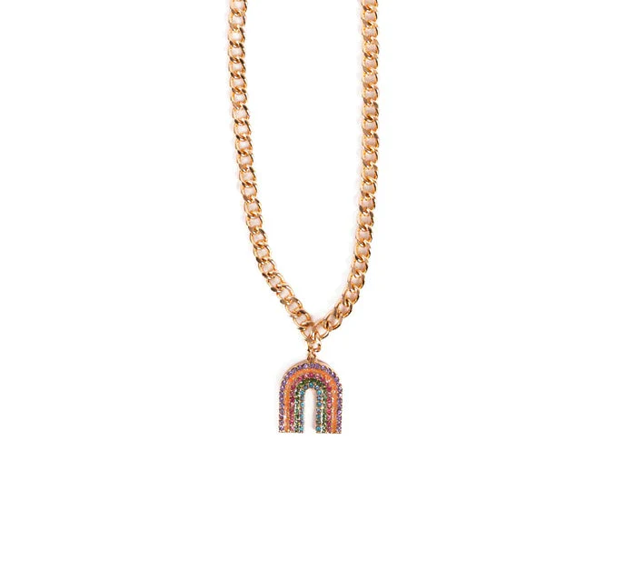 Boutique Chic Somewhere Over The Rhinestone Necklace