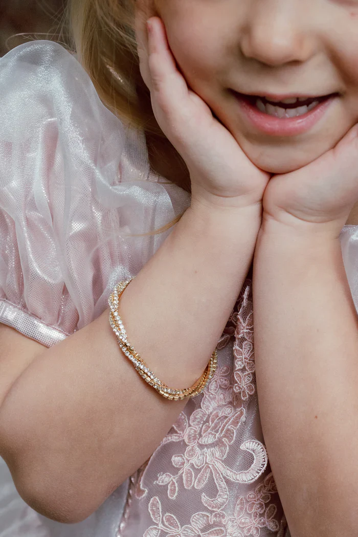 Boutique Diamante Twist Bracelet - Image 2