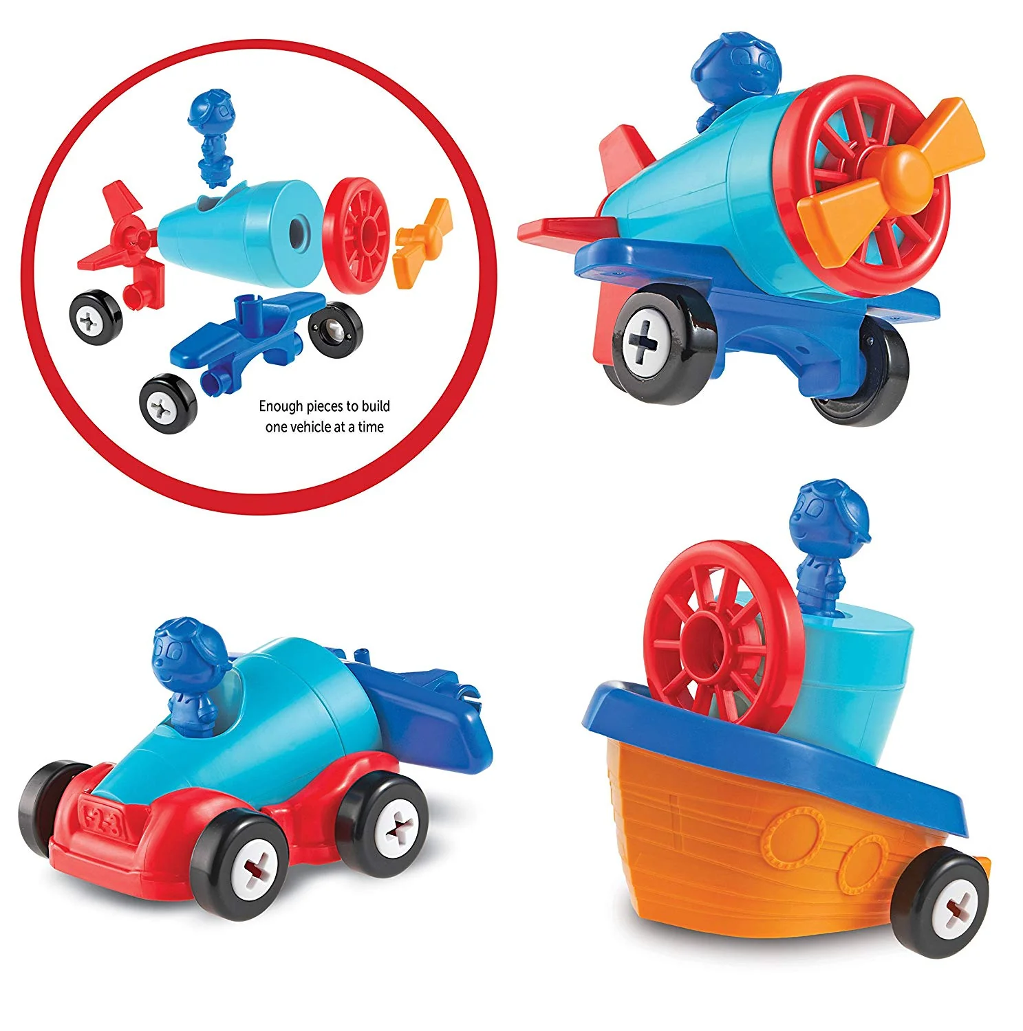 1-2-3 Build It! Car-Plane-Boat - Image 2