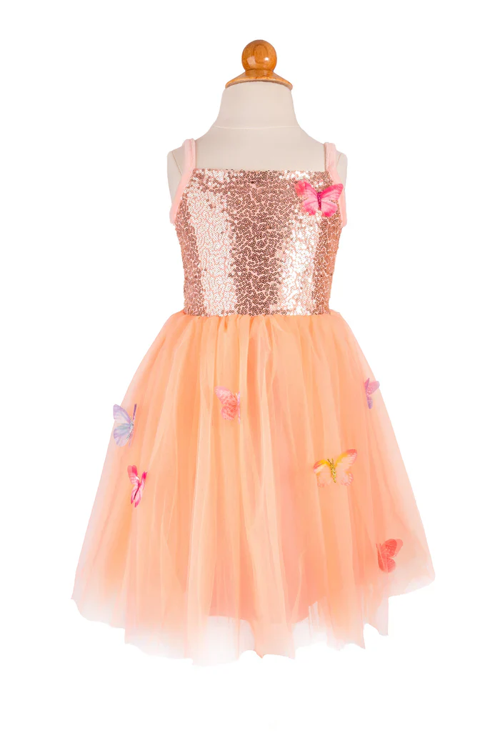 Butterfly Bliss Dress Peach Size 3-4