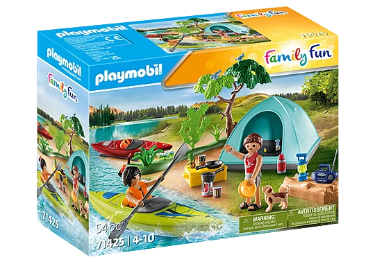 Campsite With Kayaks